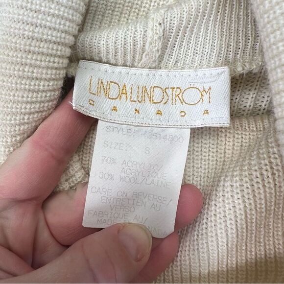 Vintage 1990s Linda Lundstrom Women’s Sz small turtleneck dress wool blend - Picture 6 of 16